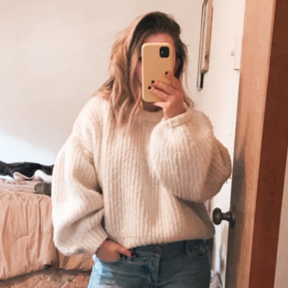 White Knit Sweater